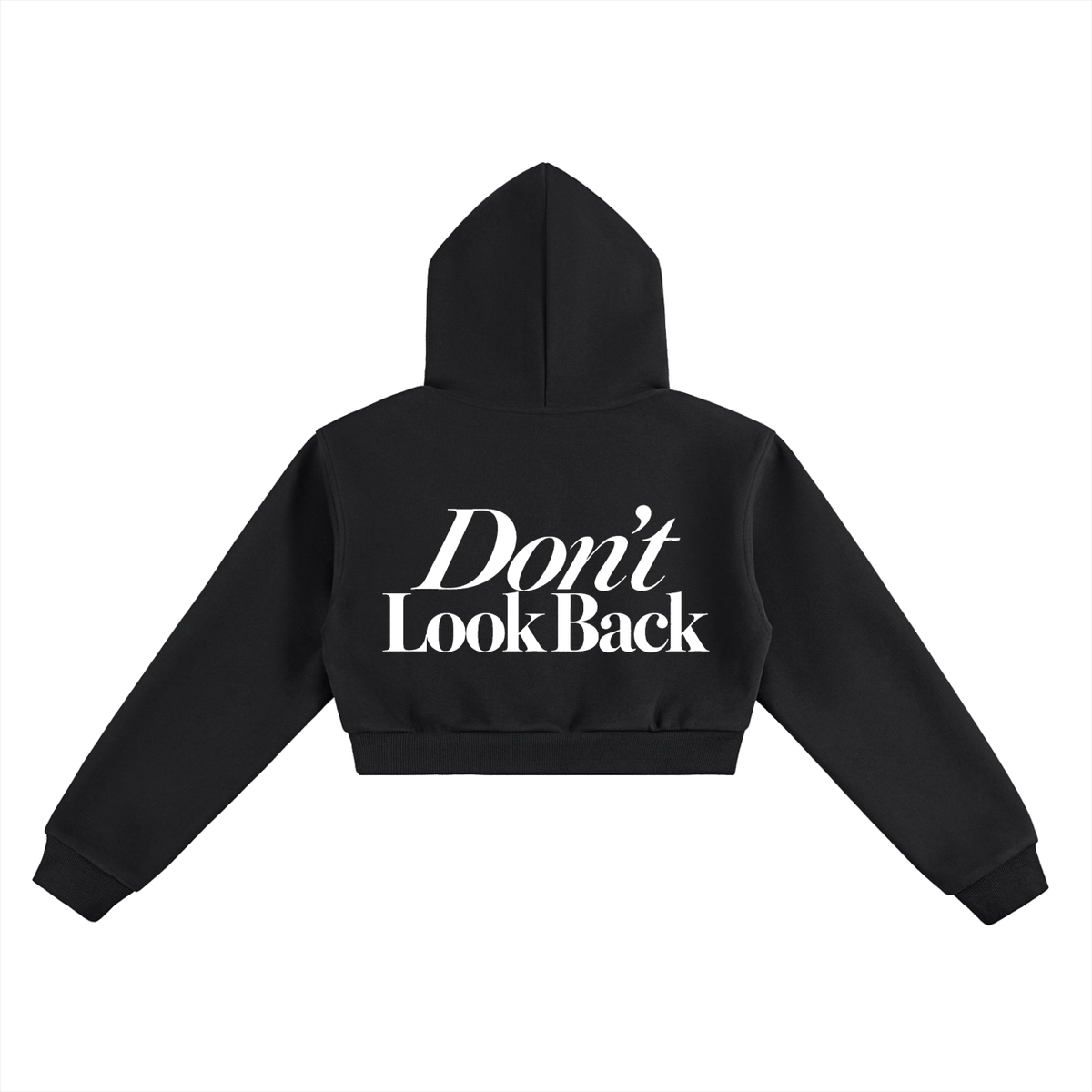 Don't Look Back Cropped Hoodie