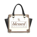 BK Rivet Shoulder Bag — Cream & Chocolate