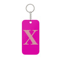 Pink Roman Numeral X Double-Sided Keychain Charm