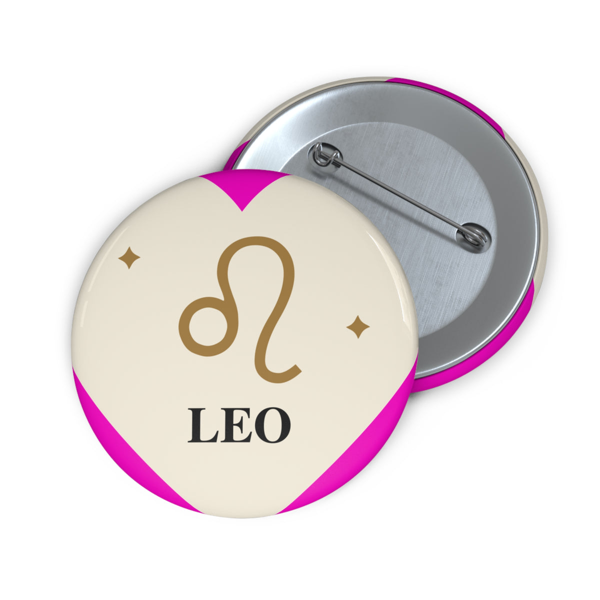 Leo Zodiac Pin Button – Astrology Lapel Button