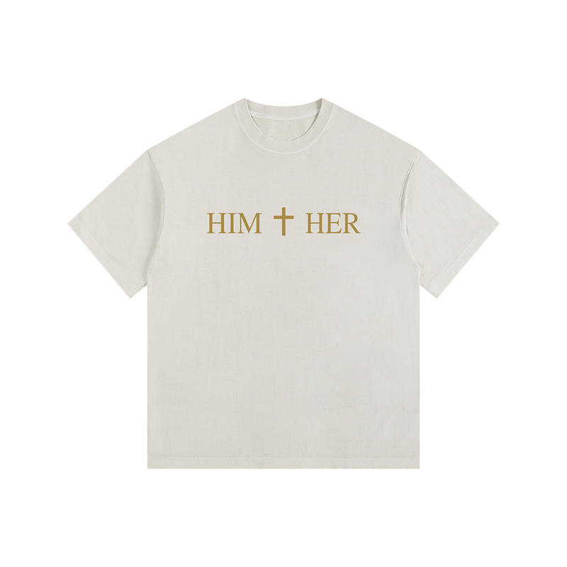 Him + Her Couples Tee