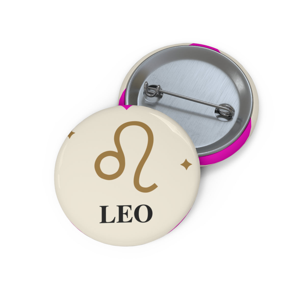 Leo Zodiac Pin Button – Astrology Lapel Button