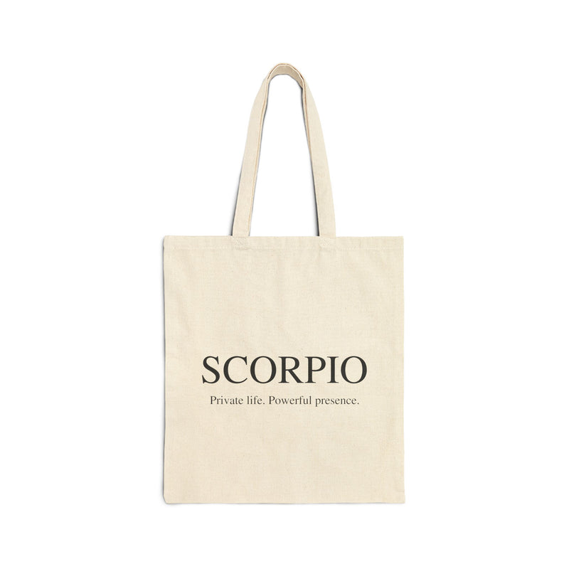 Scorpio Blessed Kulture Cotton Canvas Tote Bag