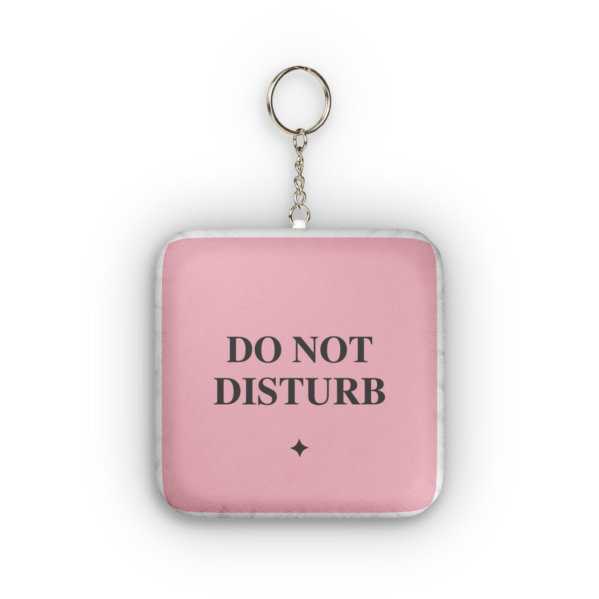 Do Not Disturb Mini Plush Keychain – Custom Square Plush Keyring