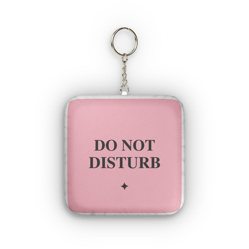 Do Not Disturb Mini Plush Keychain – Custom Square Plush Keyring