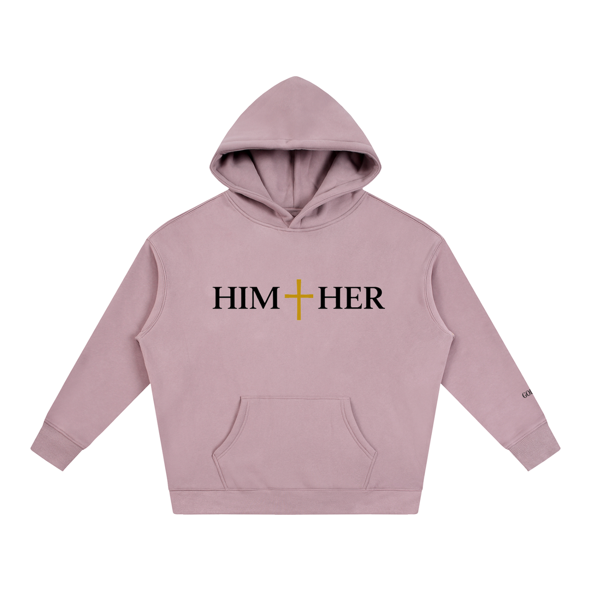 Him + Her  Fleeced Hoodie