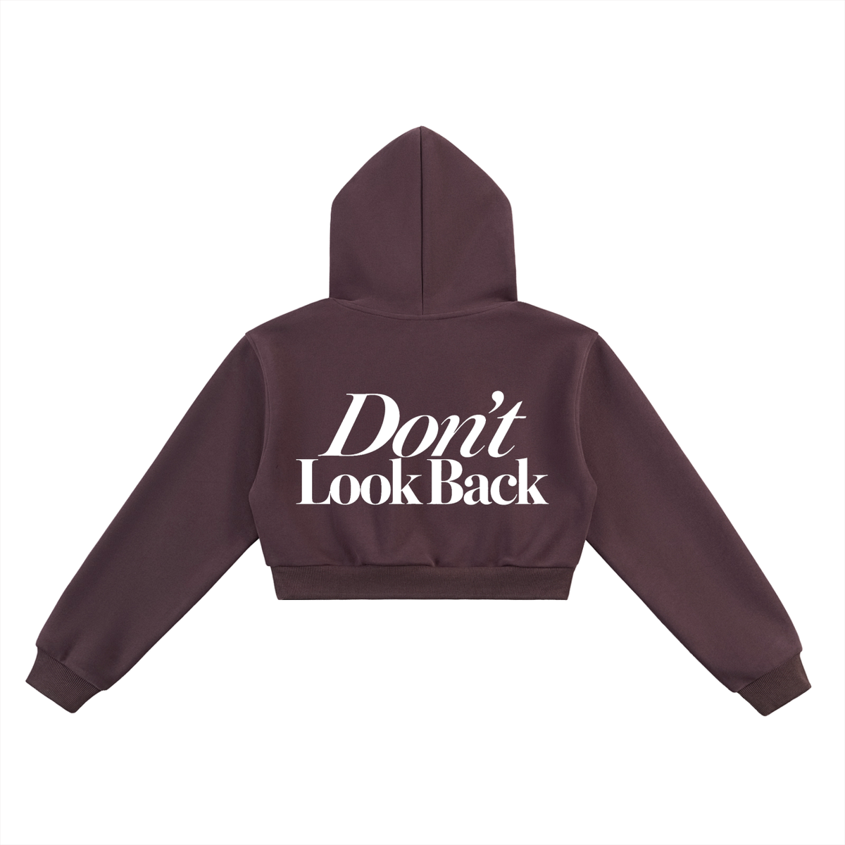 Don't Look Back Cropped Hoodie