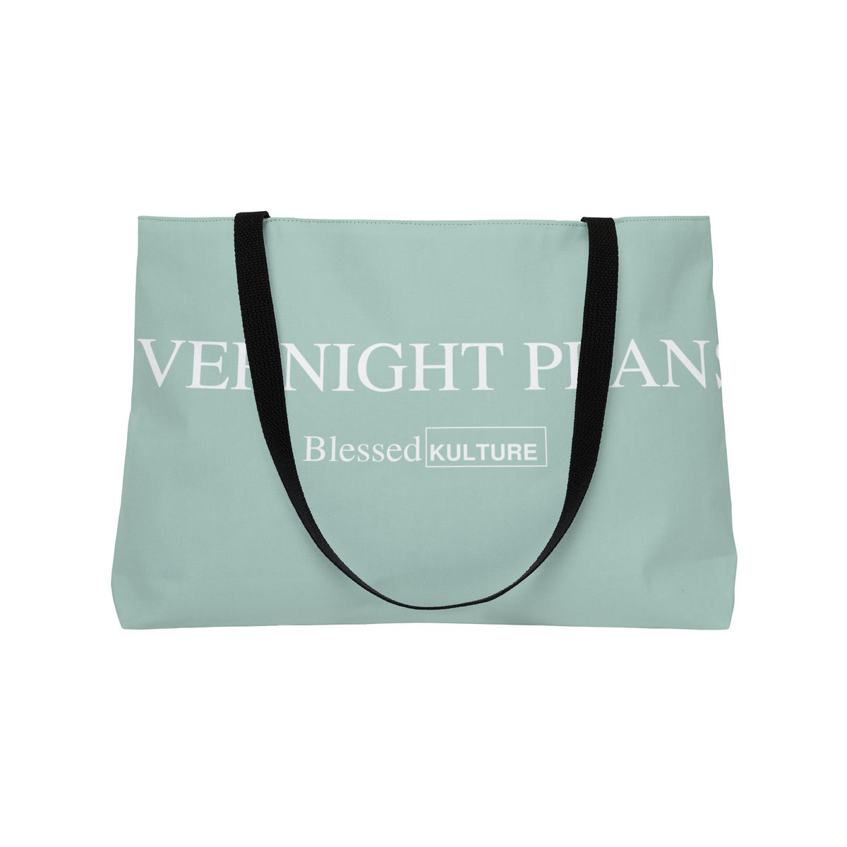 Weekender Tote Bag — 'Spend a Night / Overnight Plans' Canvas Travel Tote