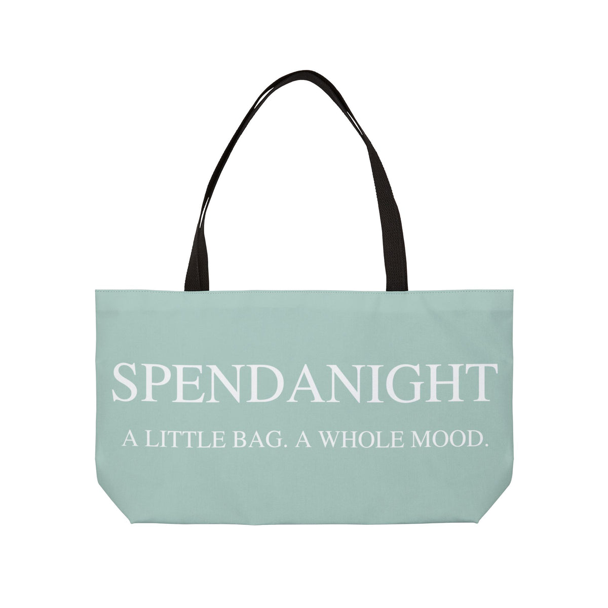 Weekender Tote Bag — 'Spend a Night / Overnight Plans' Canvas Travel Tote