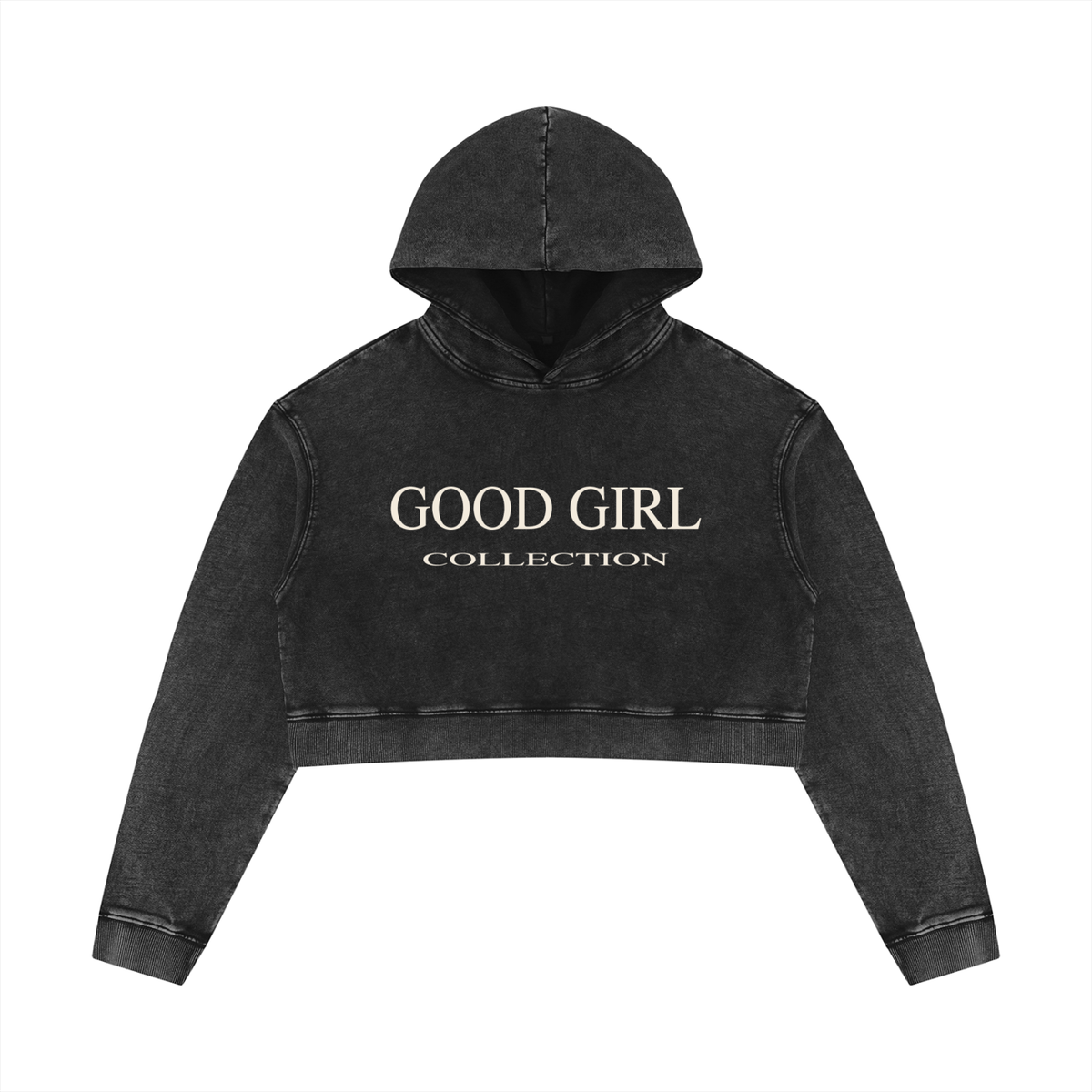 Good Girl Cropped Tracksuit Hoodie