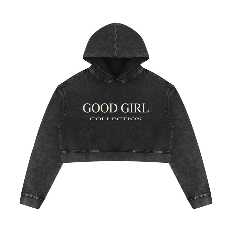 Good Girl Cropped Tracksuit Hoodie