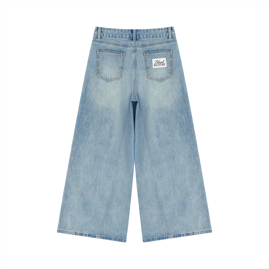 Blessed Kulture Vintage Wash Wide Leg Jeans