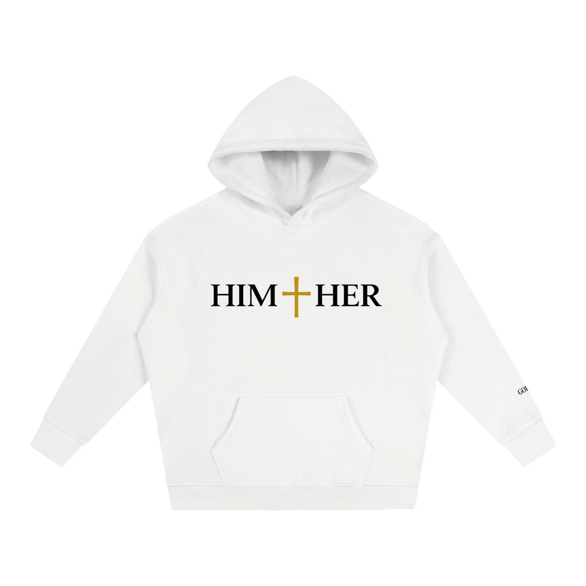 Him + Her  Fleeced Hoodie