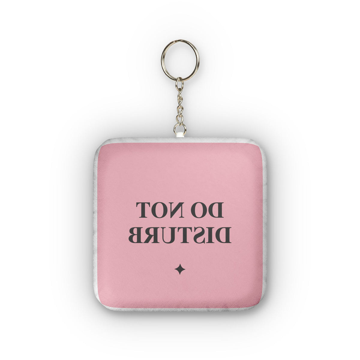 Do Not Disturb Mini Plush Keychain – Custom Square Plush Keyring