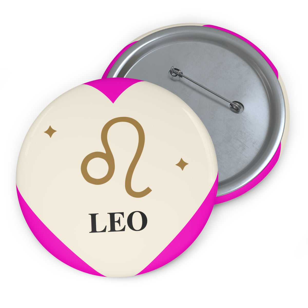 Leo Zodiac Pin Button – Astrology Lapel Button