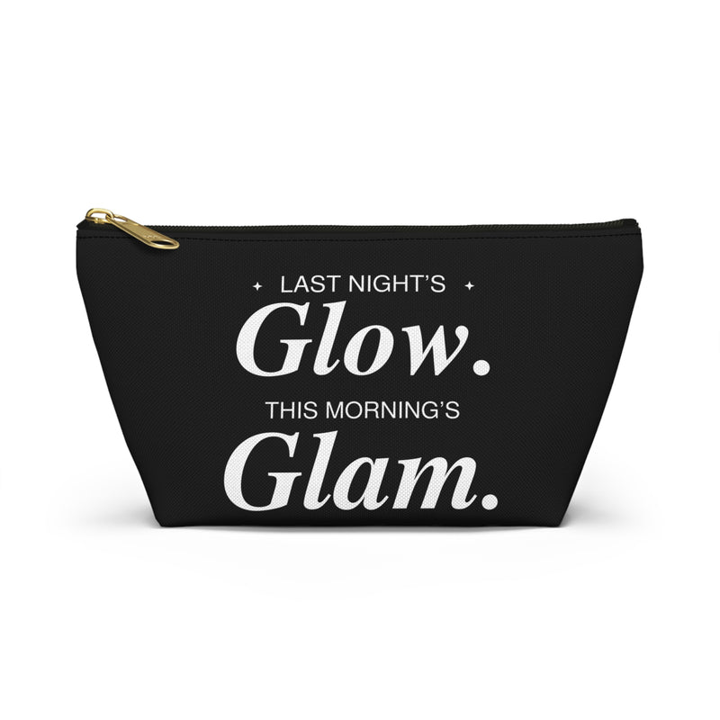 Glow & Glam Accessory Pouch — Makeup Bag with T-Bottom