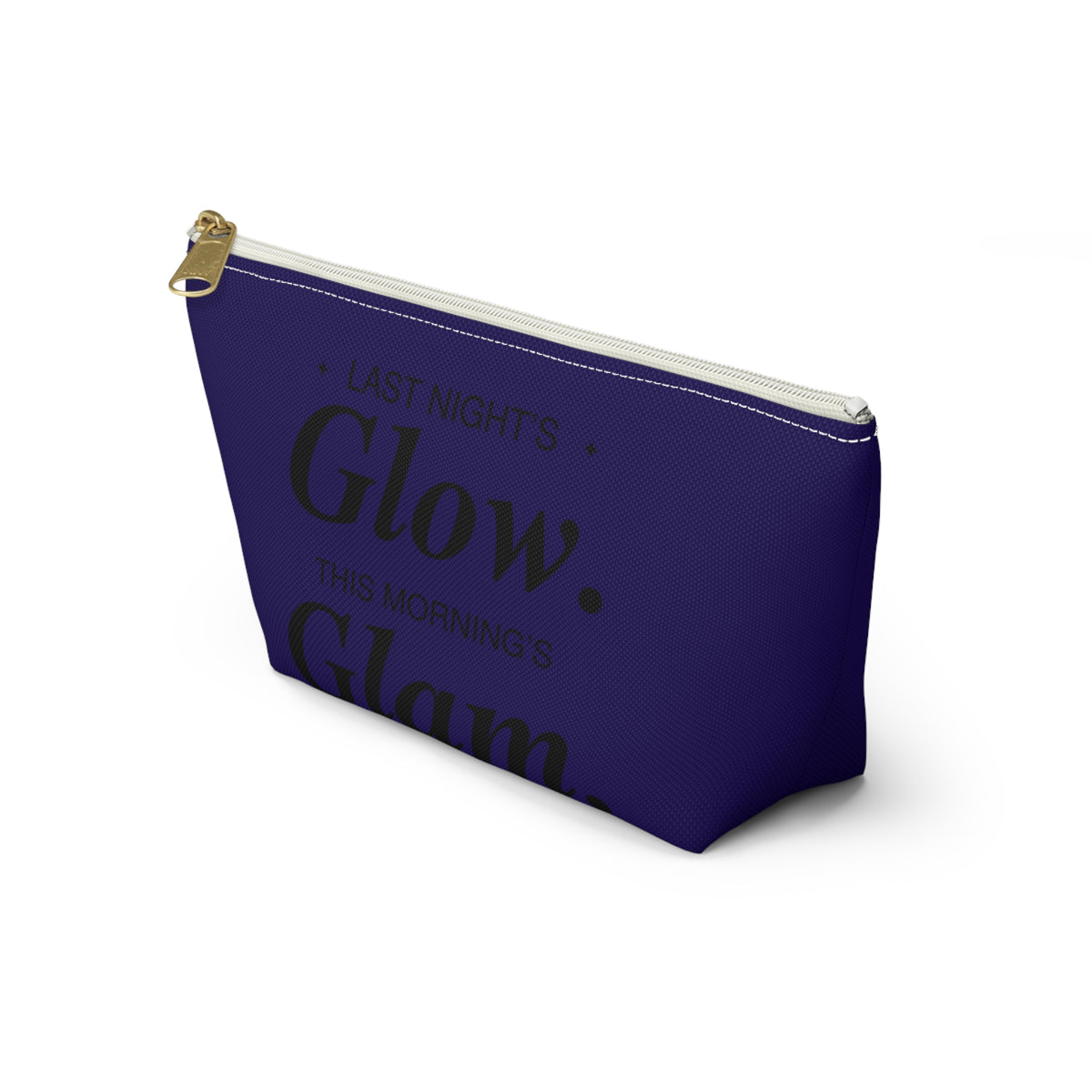BK-Accessory Pouch — “Last Night’s Glow, This Morning’s Glam” Cosmetic Bag