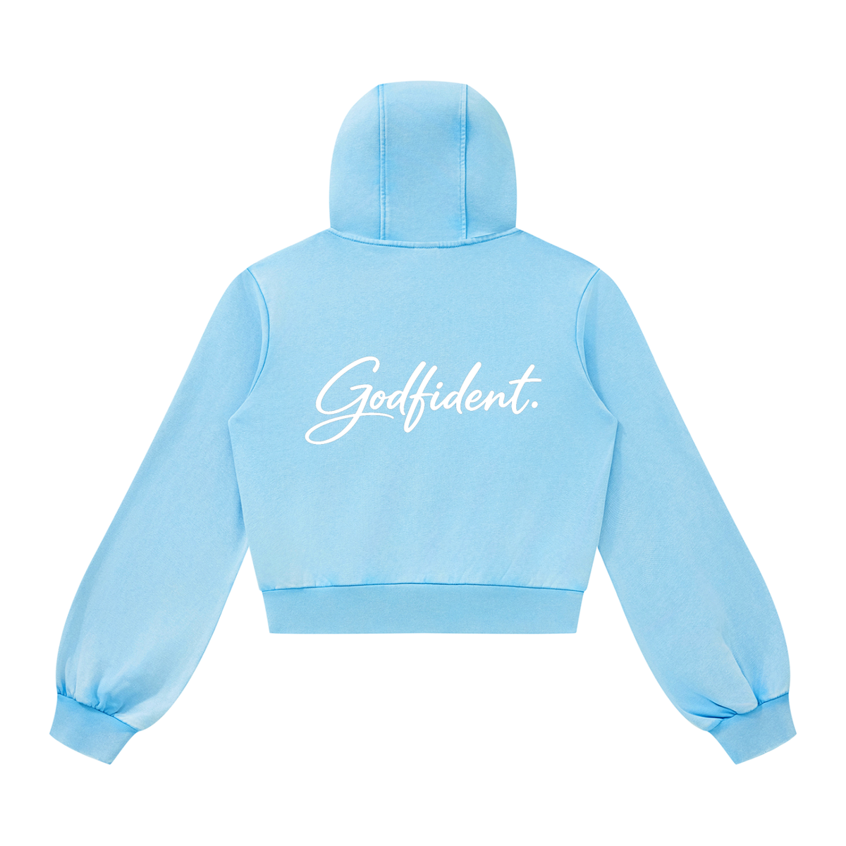 Godfident Women's Vintage Wash Zip Hoodie