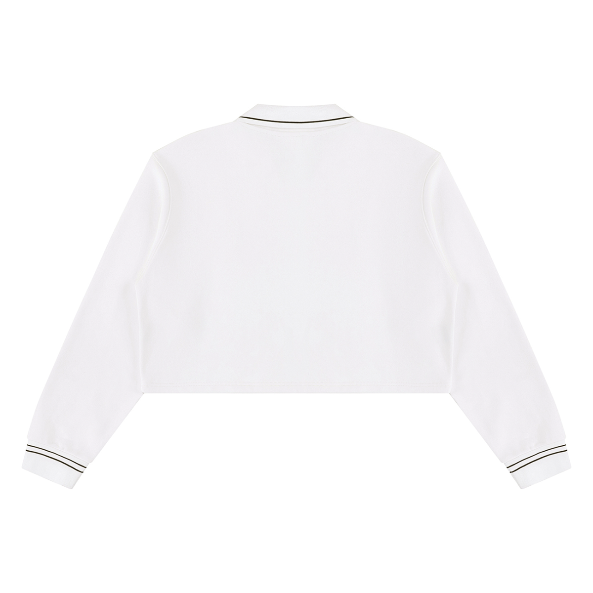 But God Cropped Collared Sweatshirt