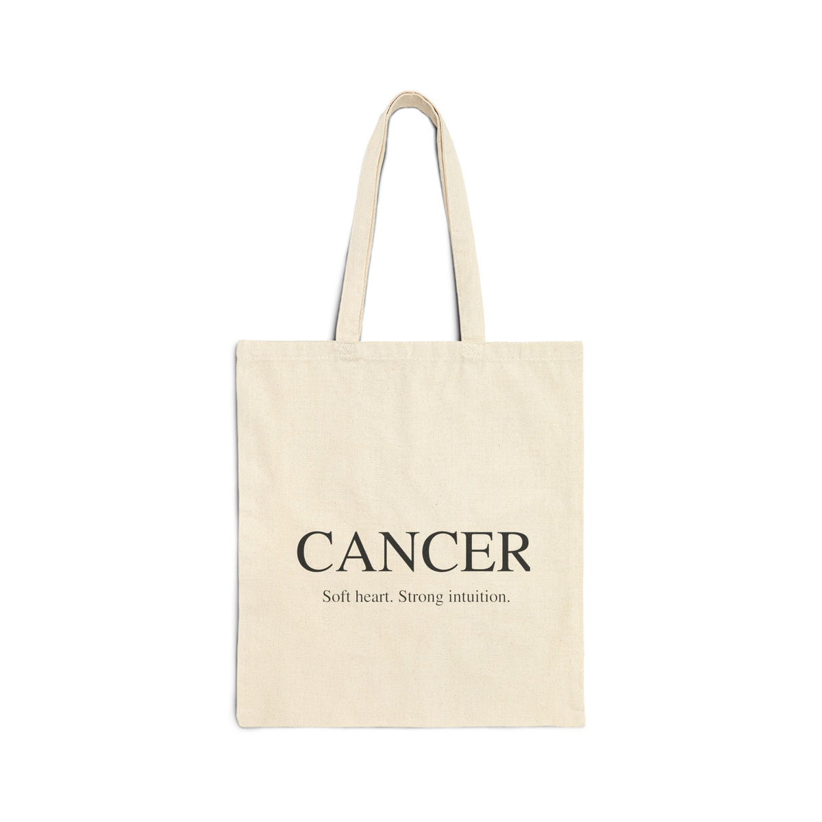 Cancer Zodiac Canvas Tote Bag – “Soft Heart, Strong Intuition” Astrology Gift