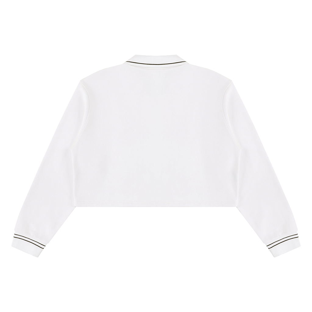 HER Cropped Collared Sweatshirt