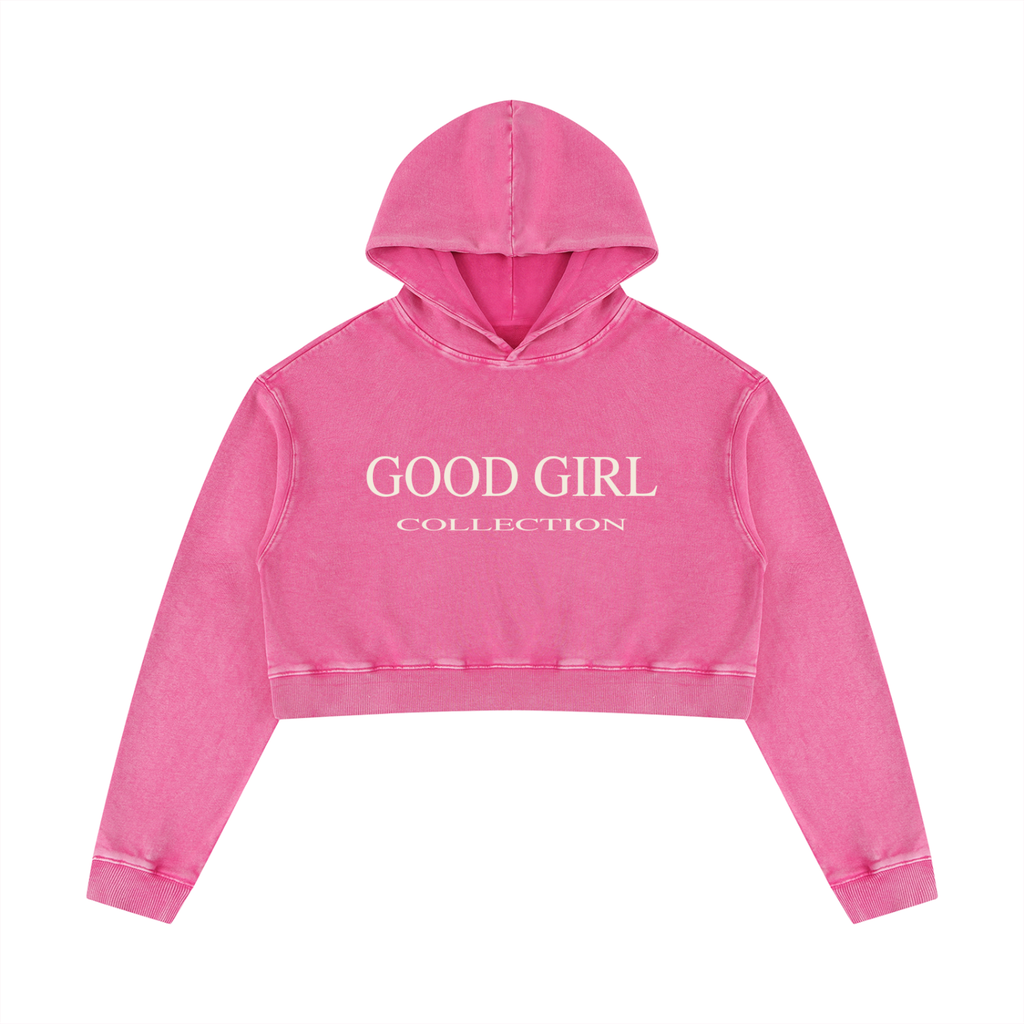 Good Girl Cropped Tracksuit Hoodie
