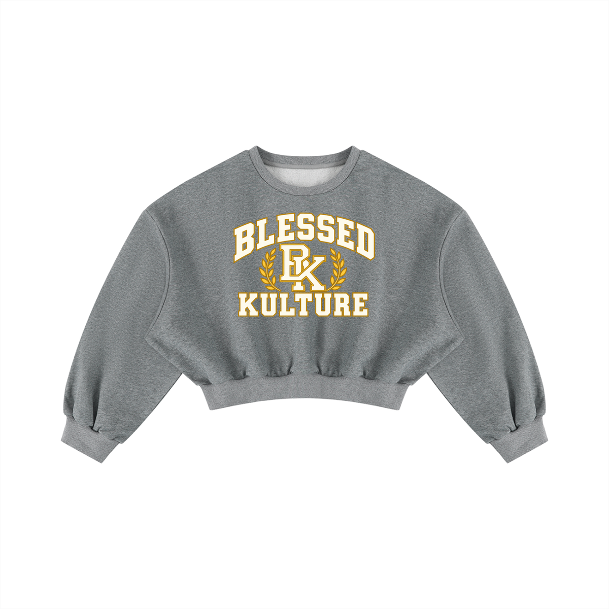 Blessed Kulture Boxy Crop Crewneck