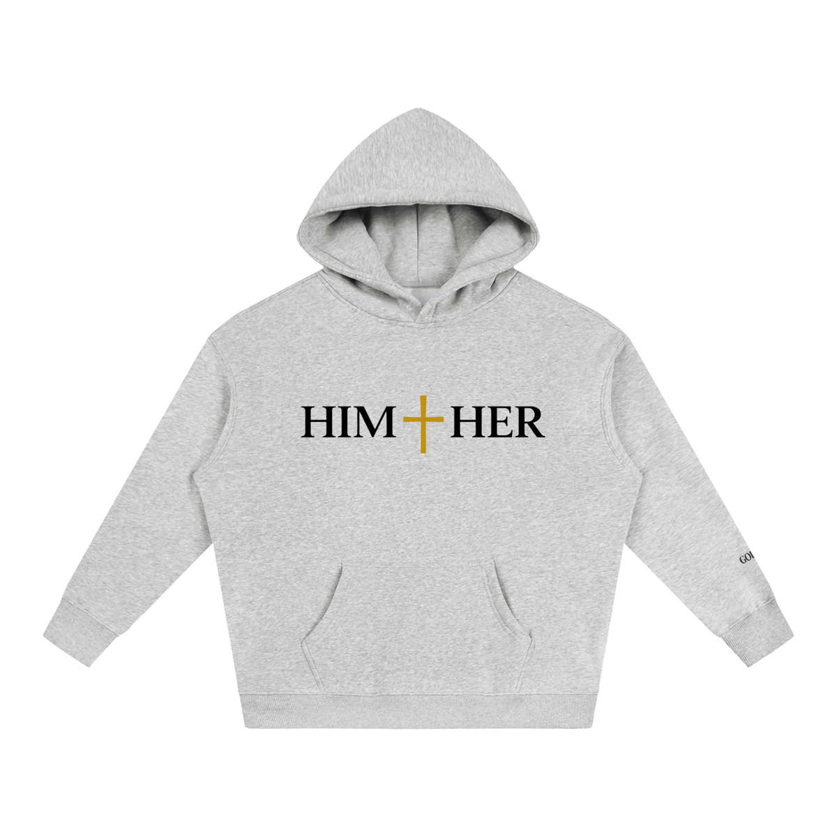 Him + Her  Fleeced Hoodie