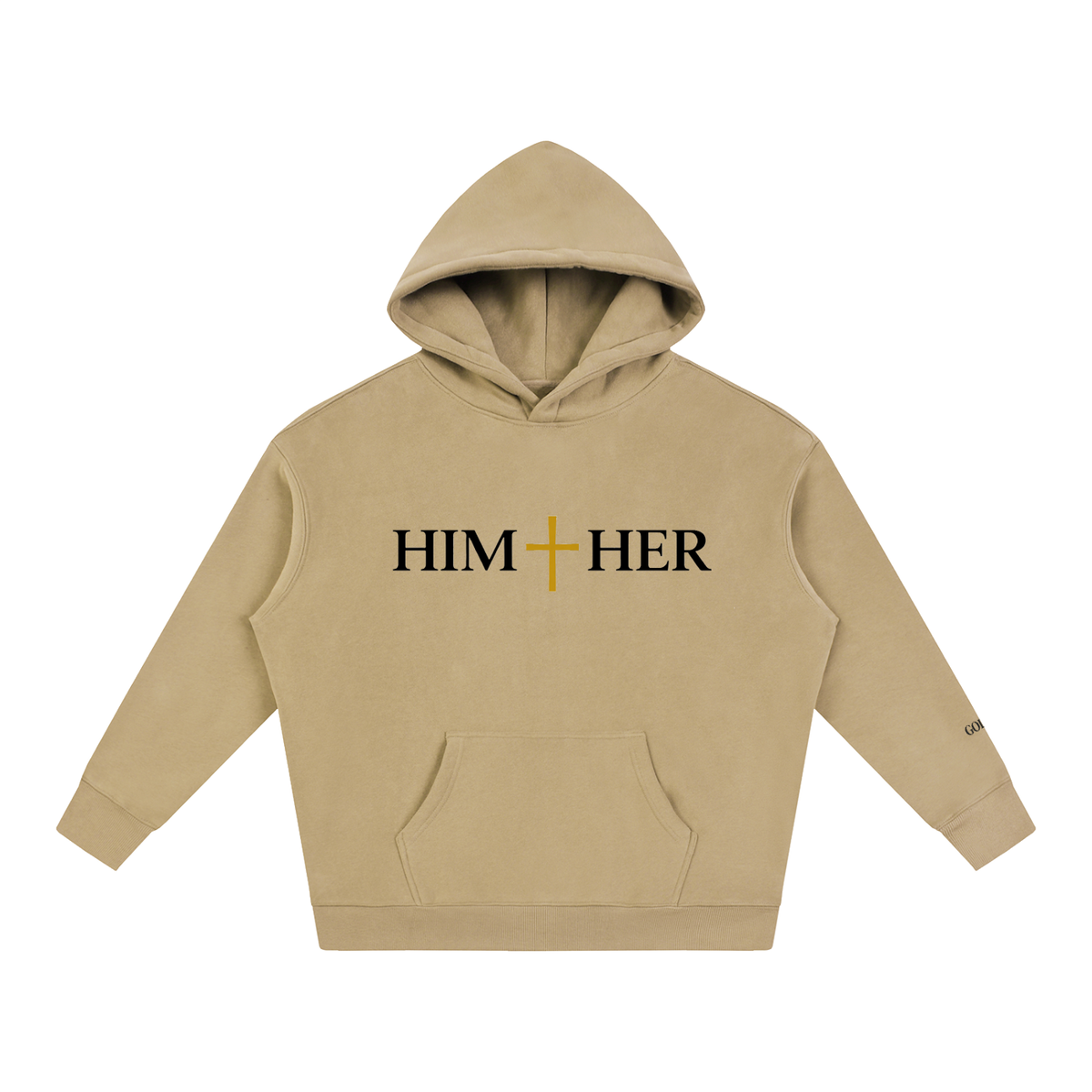 Him + Her  Fleeced Hoodie