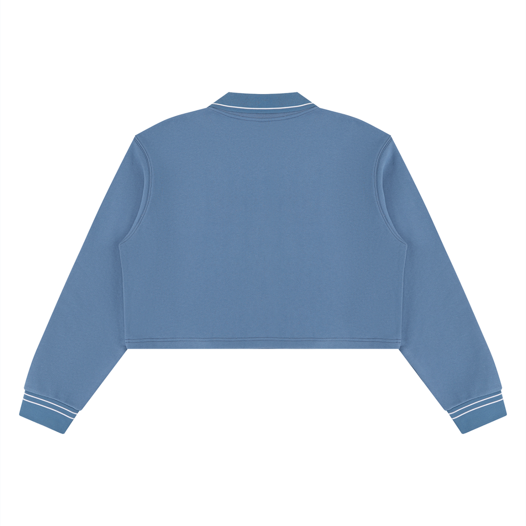 Sisterhood Cropped Collared Sweatshirt