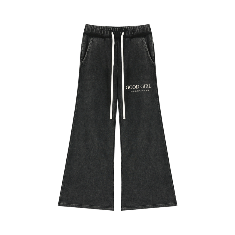 Good Girl Mineral Wash Flared Sweatpants