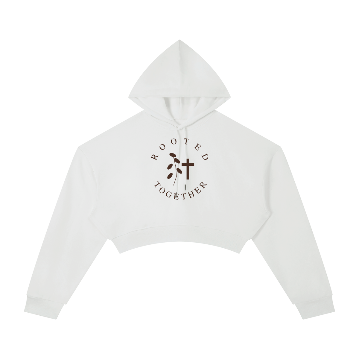 Rooted Together Cropped Hoodie Top