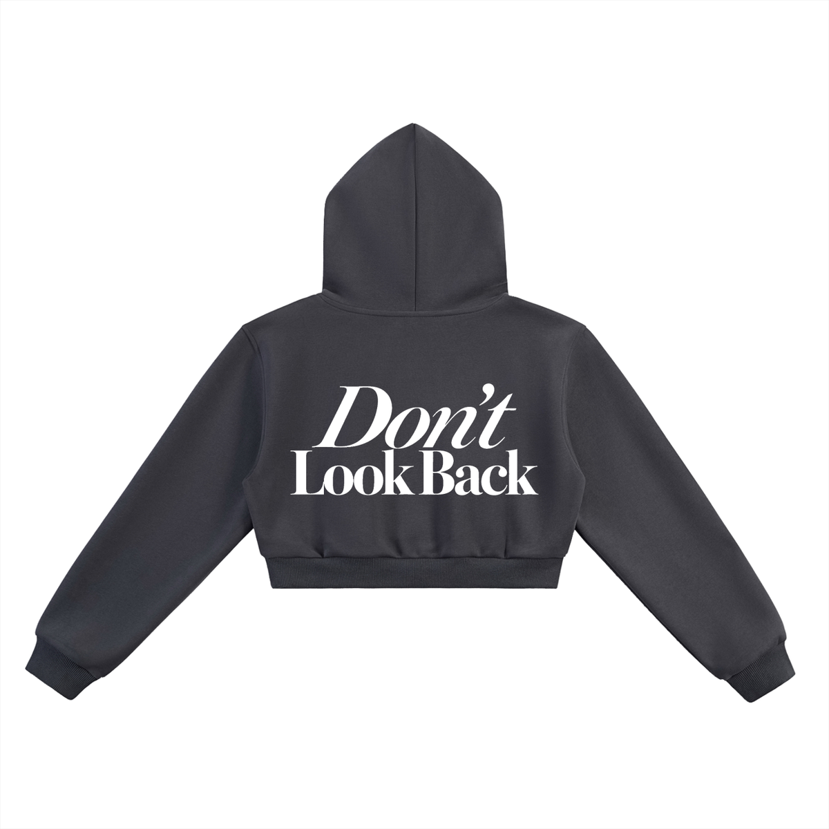 Don't Look Back Cropped Hoodie